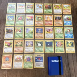 Complete Pokemon Jungle ultd common/uncommon set (33-64) NM/LP + 40 card binder - Image 1