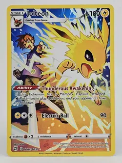 Jolteon TG04/TG30 Brilliant Stars Full Art Pokemon TCG Ultra Rare CARD Holo - Image 1