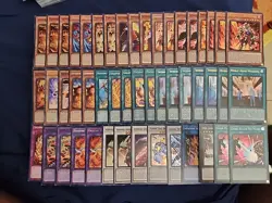 Yugioh 50 Card Infernoble Flame Swordsman Deck Core Metalflame Museum - Image 1