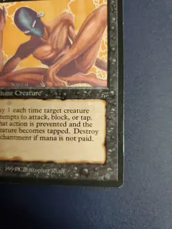 Magic MTG Legends Imprison DISAVOWED CARD Never Played LP Christopher Rush 2 - Image 5