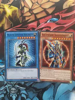 YGLD-ENA01 / YGLD-ENA02 Black Luster Soldier Common UNL Edition Yugioh Card - Image 1