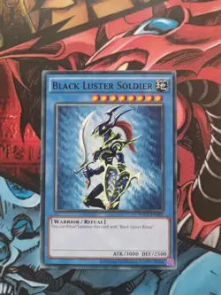 YGLD-ENA01 / YGLD-ENA02 Black Luster Soldier Common UNL Edition Yugioh Card - Image 2