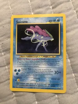 NM (Unlimited) Pokemon SUICUNE Card NEO REVELATION Set 27/64 Non-Holo RARE - Image 1