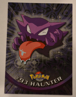 2000 Topps Pokemon Tv Animation Edition Blue Foil Card #93 Haunter - Image 1