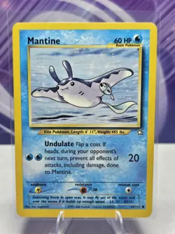 MANTINE - Neo Genesis Set - 64/111 - Common - Pokemon Card - Unlimited - Image 1