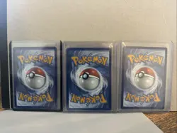 Pokemon TCG Holo White Flare Set of 3 IR Cards - Image 2