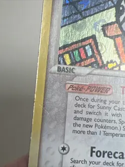 DAMAGED Castform 30/101 Reverse Holo Hidden Legends AUTHENTIC Pokemon Card - Image 4