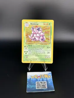Pokemon TCG Nidoking Base Set Holo Unlimited Rare Card 11/102 MP Condition - Image 3