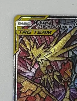 Moltres & Zapdos & Articuno GX SM210 Promo ETB Hidden Fates Pokemon Card TCG NM - Image 3
