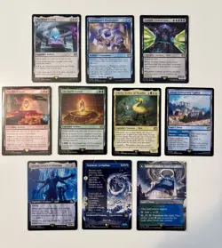 MTG Final Fantasy, Mixed 10 Rare Cards Lot. Wind Crystal, Earth Crystal. NM - Image 1