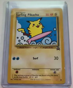 Pokemon Card - Surfing Pikachu - Black Star Promo #28 WotC - Mint - Image 1