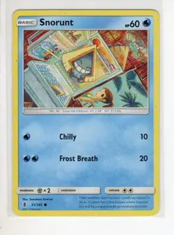 SNORUNT GUARDIANS RISING SET POKEMON CARD 31/145 LP - Image 1
