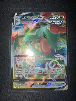Rayquaza Vmax 101/159 Crown Zenith NM Full Art Ultra Rare Pokemon Card - Image 1