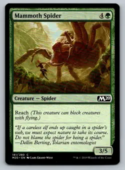 Mammoth Spider Magic the Gathering Core Set 2020 MTG Card FREE SHIPPING ! - Image 3