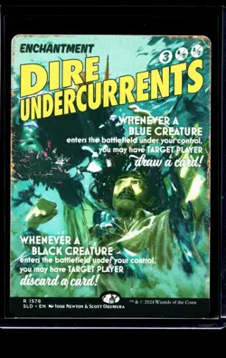 2024 MTG Magic The Gathering SLD Secret Lair Drop Poster 1578 Dire Undercurrents - Image 1