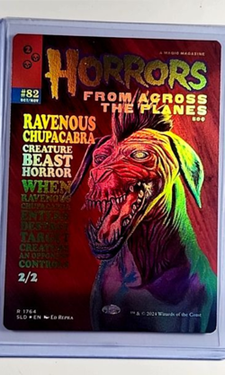 2024 MTG Magic the Gathering Secret Lair Poster Foil 1764 Ravenous Chupacabra - Image 1