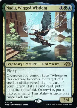 Nadu, Winged Wisdom (Foil) Modern Horizons 3 - Magic MTG NM - Image 1