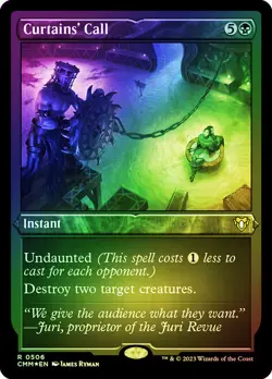 Curtains' Call Foil Etched Commander Masters NM MTG - Image 1