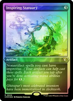 Inspiring Statuary Etched Foil Commander Masters NM MTG - Image 1