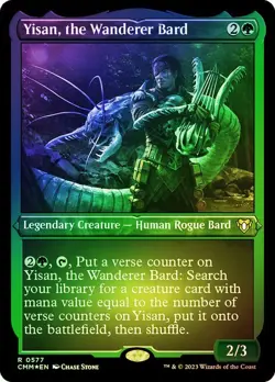 Yisan, the Wanderer Bard Foil Etched Commander Masters NM MTG - Image 1