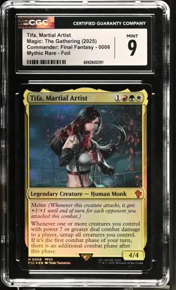 TIFA, MARTIAL ARTIST Final Fantasy Foil Mythic FFVII CGC 9 MTG - Image 1