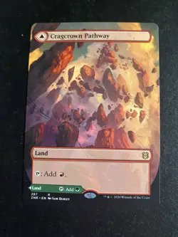 MTG - NM - BORDERLESS - Cragcrown Pathway Timbercrown Pathway - ZNR - Image 1