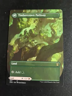 MTG - NM - BORDERLESS - Cragcrown Pathway Timbercrown Pathway - ZNR - Image 2