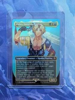 MTG Tidus, Yuna's Guardian (Borderless Foil) Commander: Final Fantasy (FIC) - Image 1