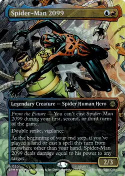 MTG Spider-Man 2099 (0205) (Borderless) Foil NM Marvel's Spider-Man Magic 205 - Image 1