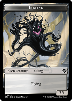 Inkling // Treasure Double-Sided Token [Outlaws of Thunder Junction Commander - Image 1