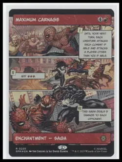 MTG Maximum Carnage Borderless Foil Mythic Marvel Spider-Man 2025 - Image 1