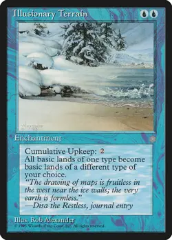 4x Illusionary Terrain - LP - Ice Age - SPARROW MAGIC mtg - Image 1