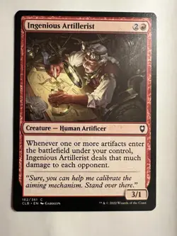 Ingenious Artillerist 182/361 Battle for Baldur's Gate Magic The Gathering NM - Image 1