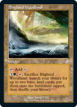 1 x Blighted Woodland - Foil - Time Spiral Remastered - NM-Mint - MTG - Image 1