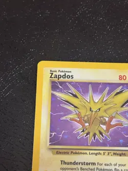 Vintage Zapdos 15/62 Holo Rare Fossil Set Pokemon Card NEAR MINT NM - Image 2