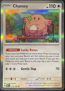 Chansey 113/165 Sv: Scarlet & Violet 151 Holo - Pokemon Card - Image 1