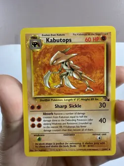 Pokemon Kabutops 24/62 Fossil Unlimited 24/62 WOTC Non Holo Rare - Image 2