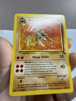 Pokemon Kabutops 24/62 Fossil Unlimited 24/62 WOTC Non Holo Rare - Image 5