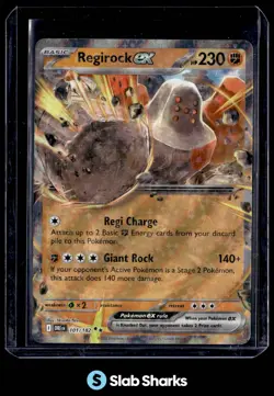 2025 POKEMON SV DESTINED RIVALS - DRI EN #101/182 REGIROCK EX DOUBLE RARE - Image 1