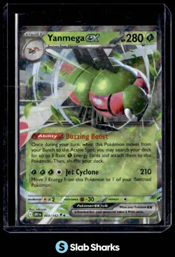 2025 POKEMON SV DESTINED RIVALS - DRI EN #003/182 YANMEGA EX DOUBLE RARE - Image 1