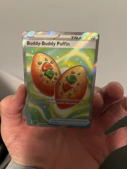 Pokemon TCG Mega Evolution-Buddy-Buddy Poffin 167/132 Full Art Secret Rare-NM/M! - Image 1
