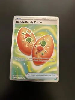 Pokemon TCG Mega Evolution-Buddy-Buddy Poffin 167/132 Full Art Secret Rare-NM/M! - Image 2