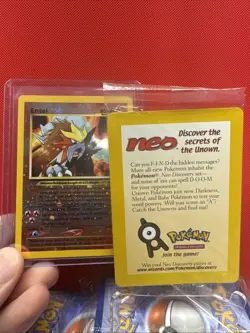 SEALED Entei WotC Black Star Promo 34 Holo Pokemon TCG - Image 1