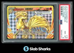 2016 POKEMON XY EVOLUTIONS #16/108 NINETALES BREAK PSA 8 - Image 1