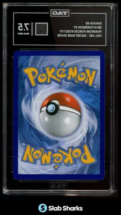 2014 POKEMON XY PHANTOM FORCES #122/119 DIALGA EX FULL ART SCR SILVER TAG 7.5 - Image 2