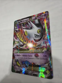 Pokemon TCG Mega Gengar EX Black Star Promos XY166 Shiny Holo Rare - Image 2
