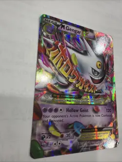 Pokemon TCG Mega Gengar EX Black Star Promos XY166 Shiny Holo Rare - Image 3