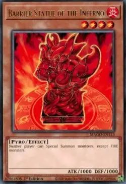 Maximum Gold #MAGO-EN113 Barrier Statue of the Inferno - Image 1