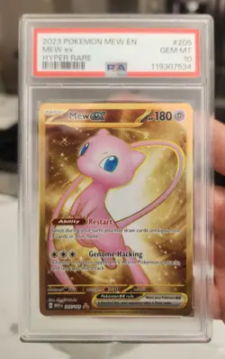 Pokemon Mew EX Holo Card 205/165 SV Scarlet and Violet 151 PSA 10 - Image 1