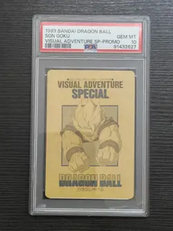 1993 DRAGON BALL Z VISUAL ADVENTURE SPECIAL PROMO CARD POP 2 PSA 10 - Image 1
